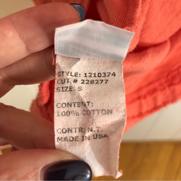 The-oph-ilus Coral Sleeveless Dress 100% Cotton Small - Picture 6 of 7